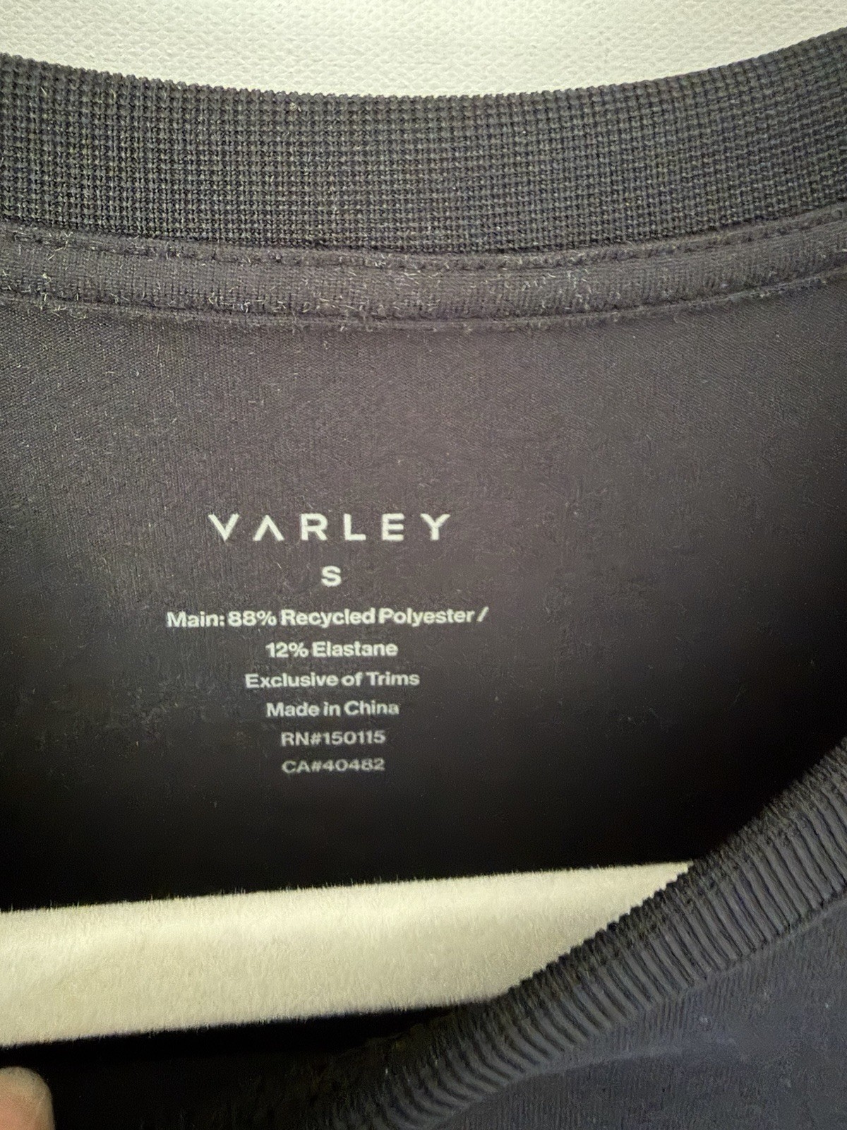 Varley Naples Dress Womens Small Black Sleeveless Activewear Tennis Mini Shirt