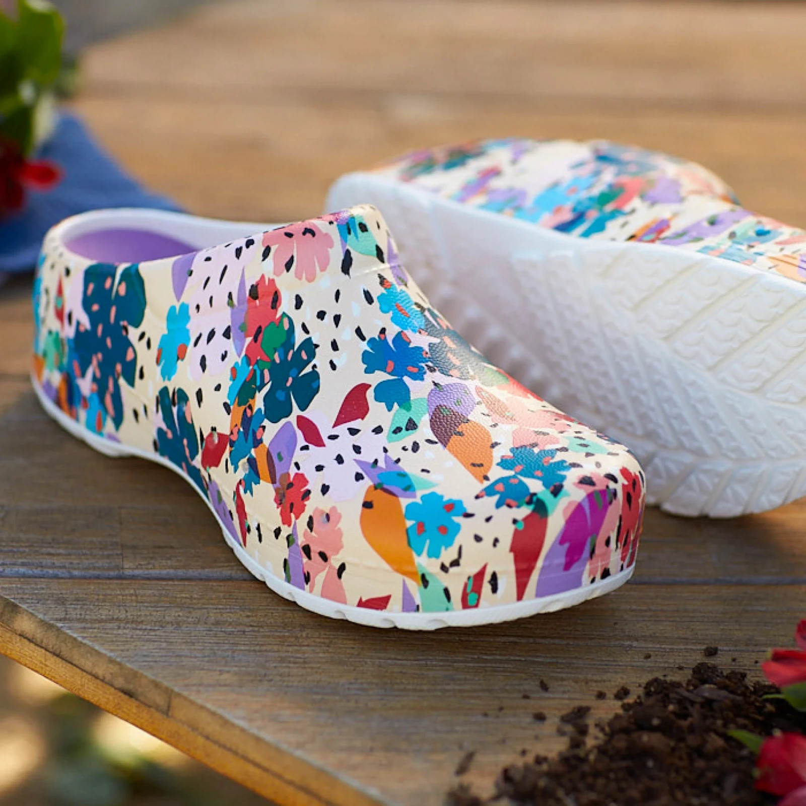 Dansko Kane Women’s Clogs Slide Mule Garden Flower Party