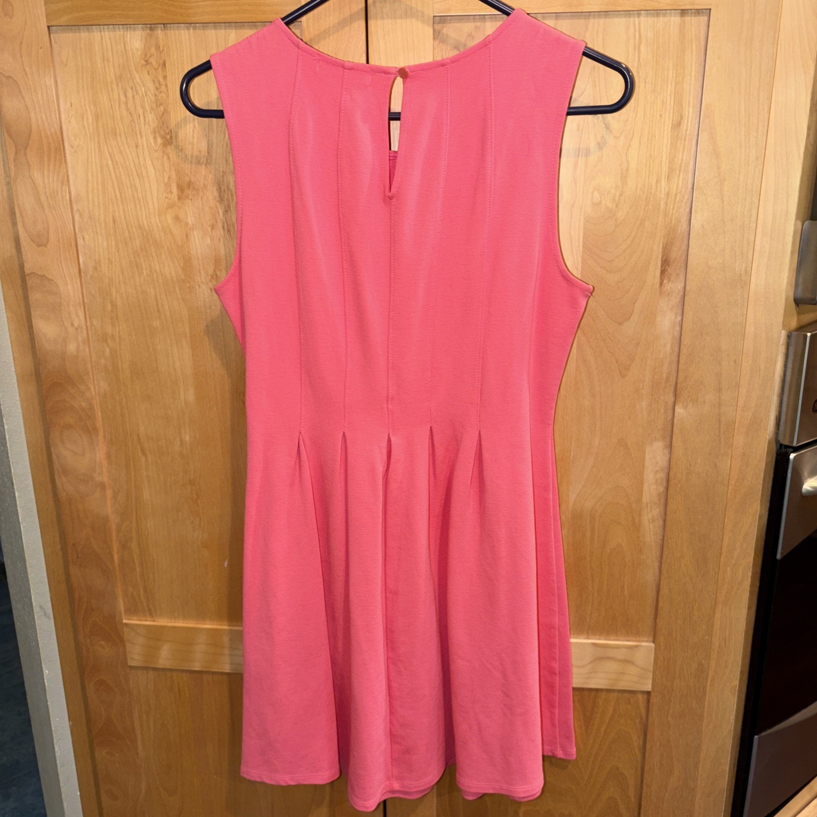 NWT! Monteau Coral Pink Pleated Dress Size L – Coquette/ Summer Minimalist Style