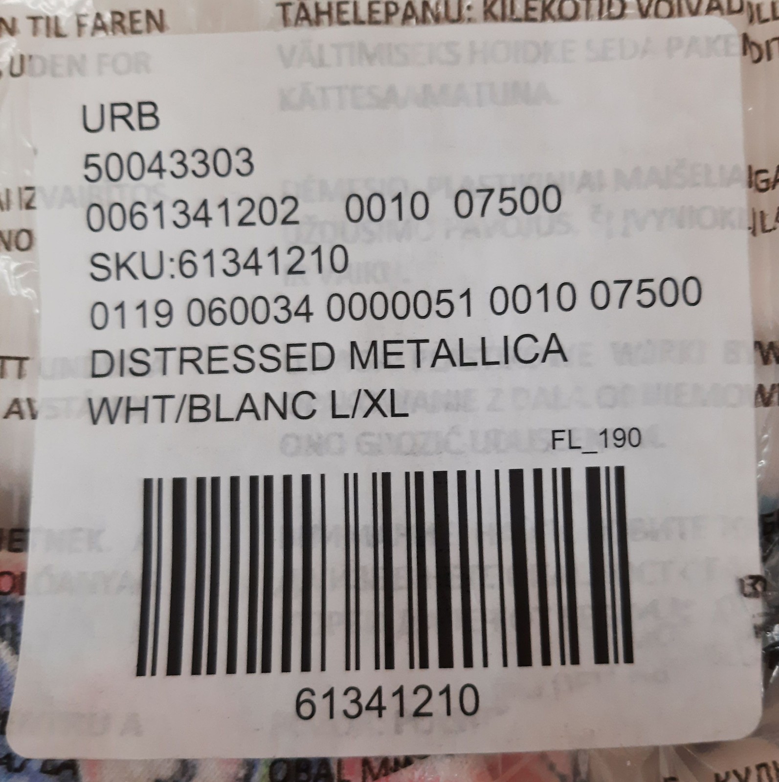 Urban Outfitters Metallica Graphic T-Shirt Distressed White Size Large / X-Large