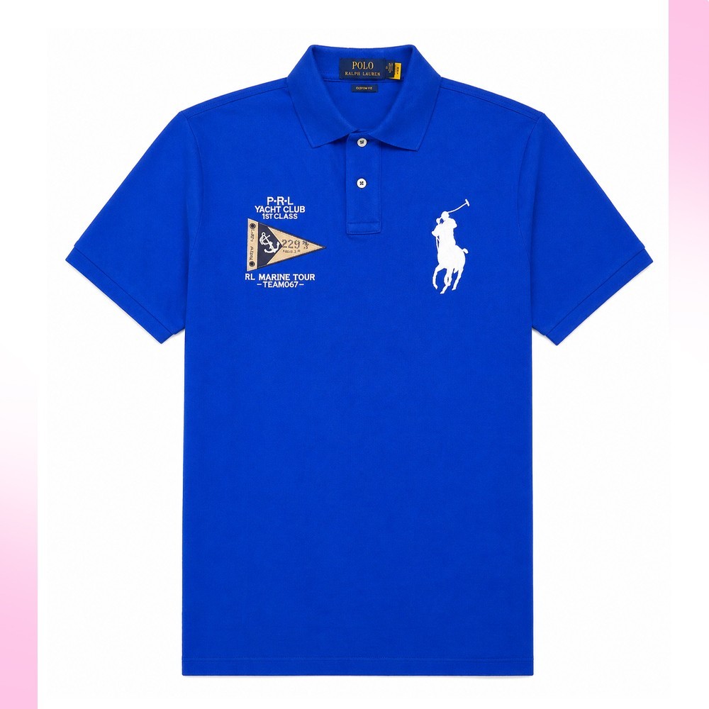 Polo Ralph Lauren PRL Yacht Club Men’s Polo Shirt Blue Size M Custom Fit