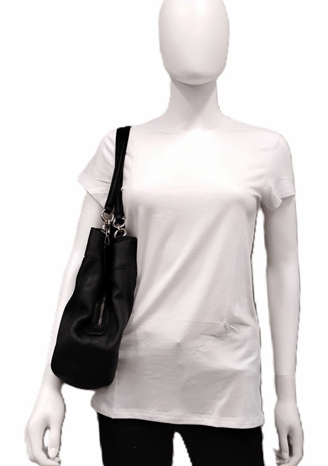 Coach Large Black Leather Bag