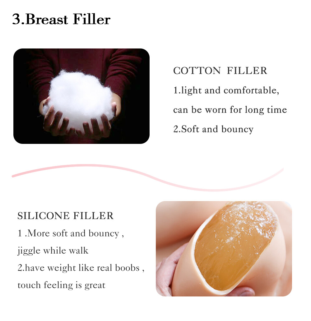 Crossdresser Breast Forms Silicone Breast plates B-H Cup Drag Queen Fake Boobs