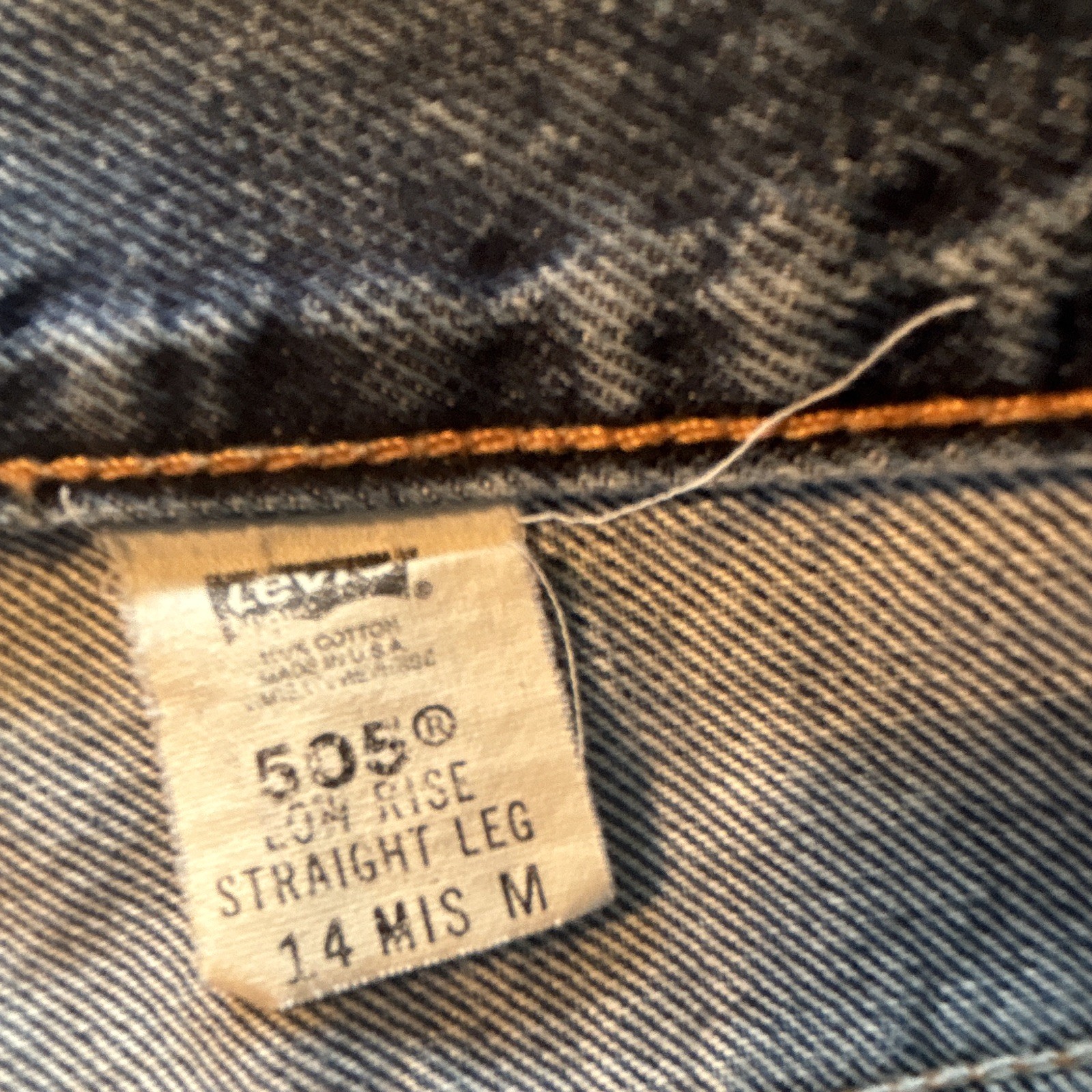 Levi’s VTG USA Women’s High Rise Straight Leg Medium Wash Size 14 MIS M 32×27