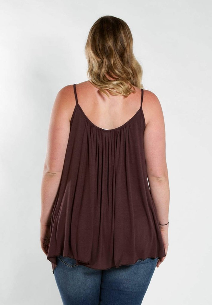 Plus Size Top 1X-5X SWAK Pretty Cami USA MADE Rayon Spandex Many Colors NEW