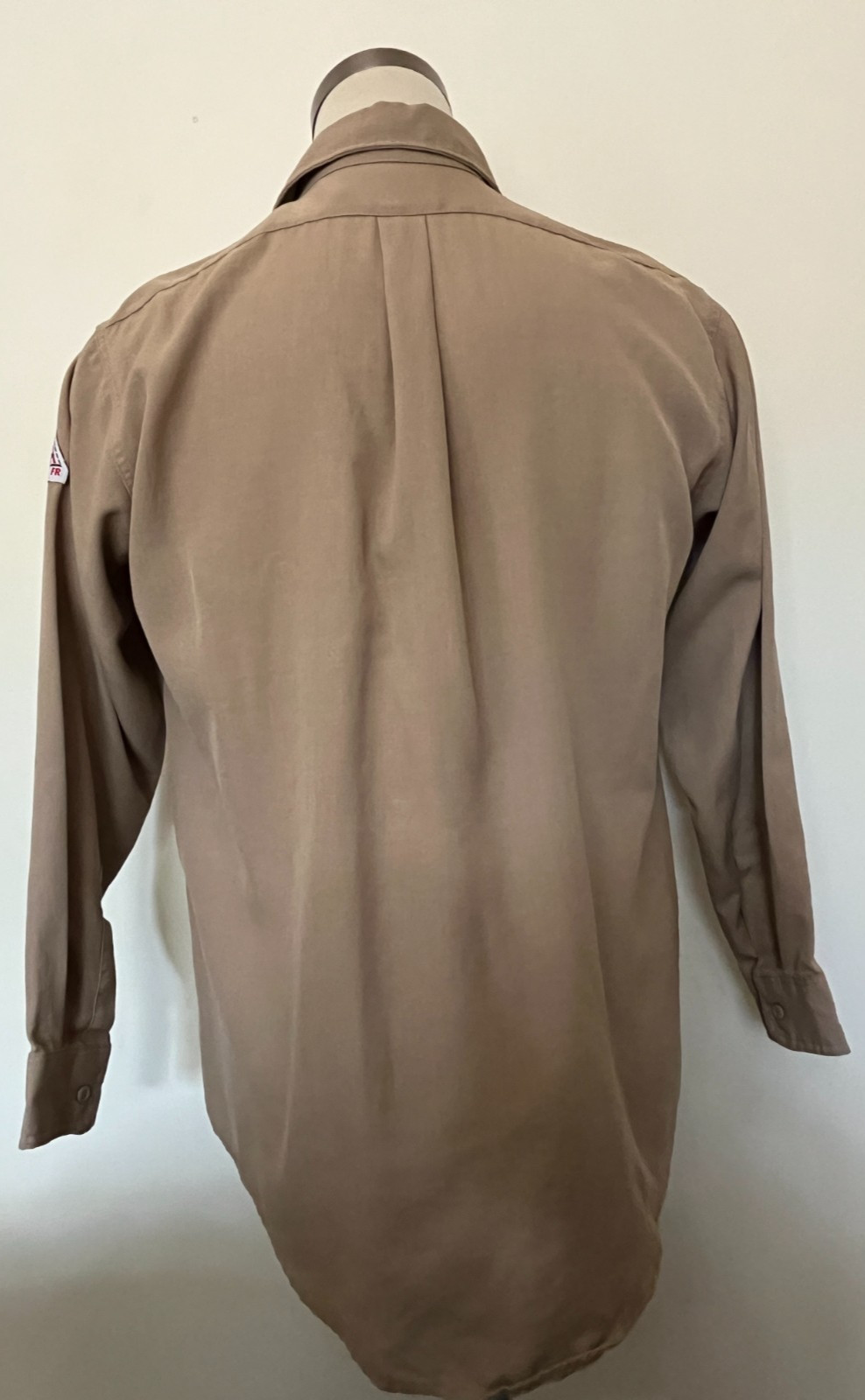 Bulwark Mens Shirt Size XL Excel FR Flame Resistant Beige 4.8 ATPV – DCP Logo