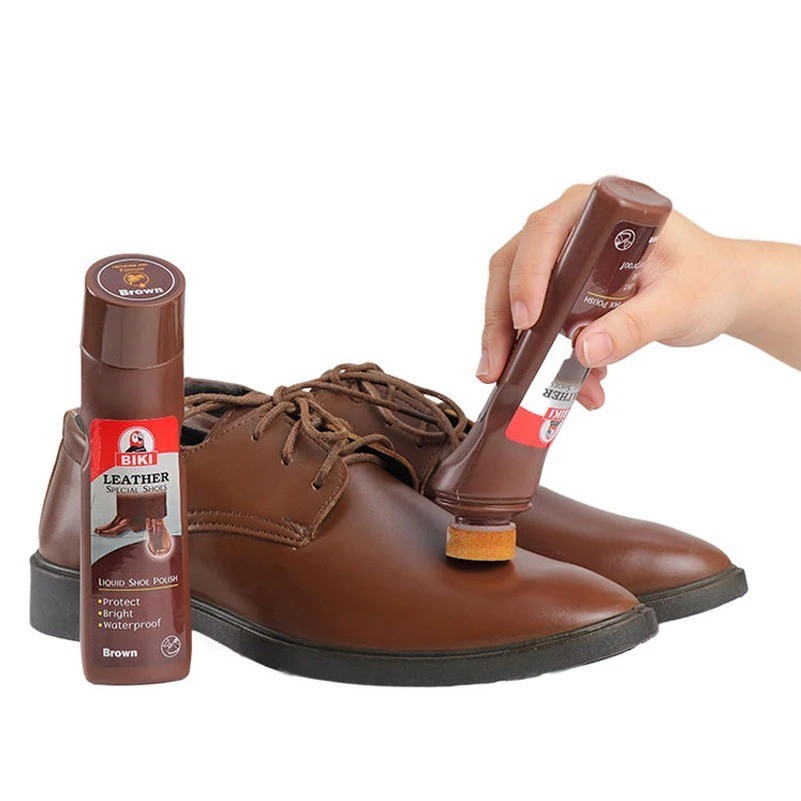 Leather Shoe Polish Liquid Neutral Brown Black Shoe Care Cleaning Shine Restorer