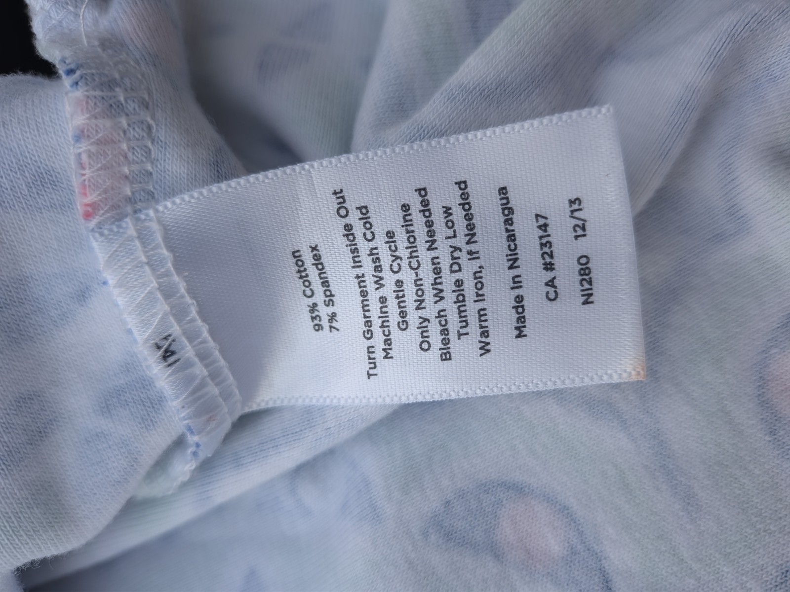 Talbots Woman 3X Stretch Weekend Tee Shirt Multicolor Mosaic Kaleidoscope Print
