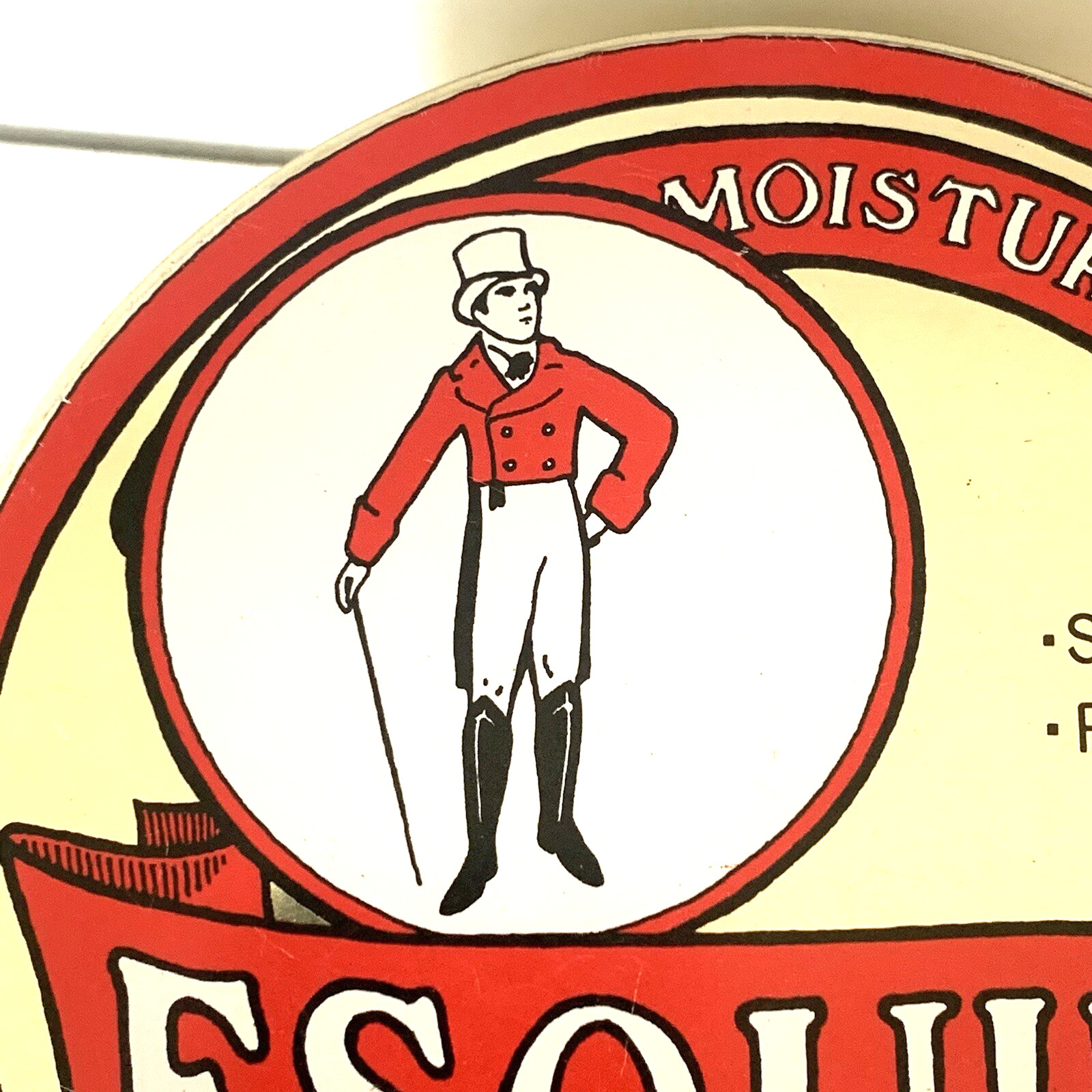 Vintage Esquire Shoe Polish Tin Advertising Collectible Made in England