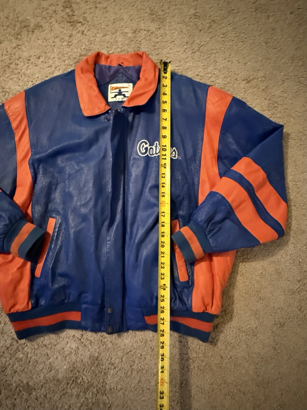 Vintage 90s College Phase University of Florida Gators Leather Jacket Size 3XL