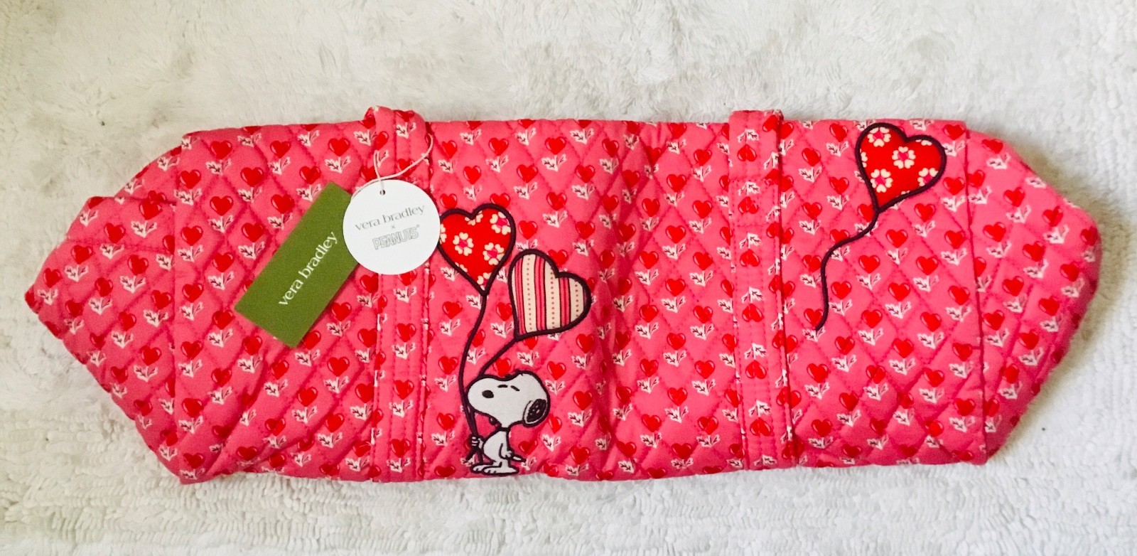 Vera Bradley ~ Snoopy “Love Is in the Air” ~ Small Travel Duffle /Gym Bag ~ NWT