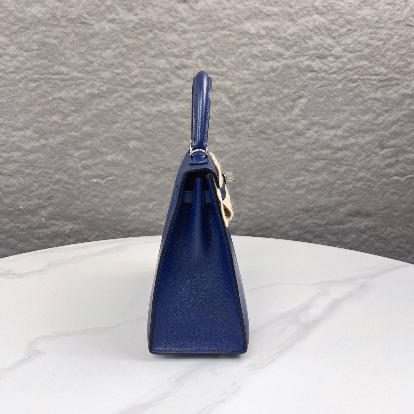 Hermes Kelly 25 73 Bleu Saphir Madame (mk103190)