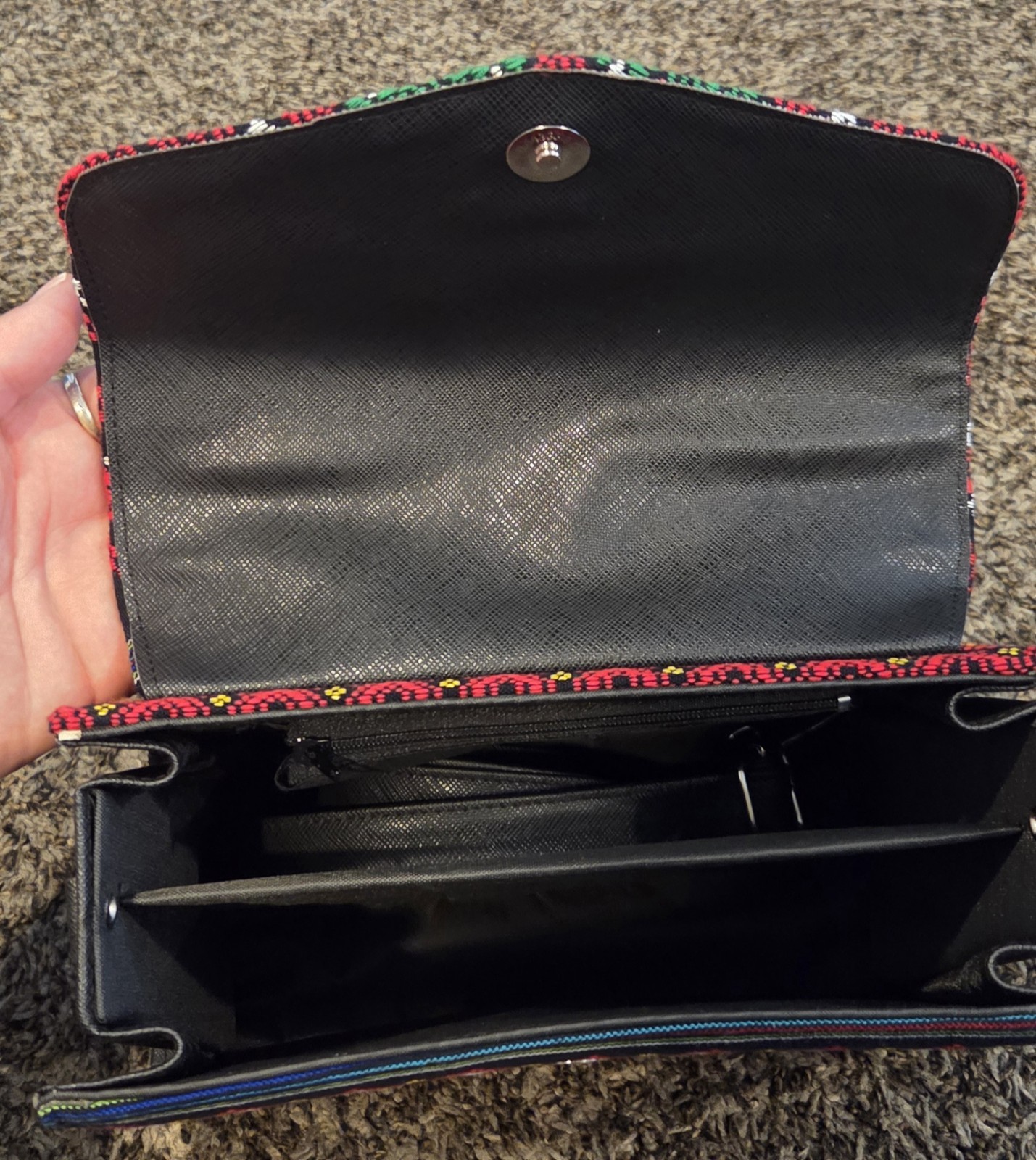 Bohemian Style Bag Red Color Unique Design