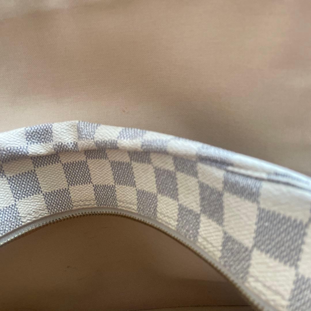 Auth LOUIS VUITTON Damier Azur Naviglio Shoulder Bag Used