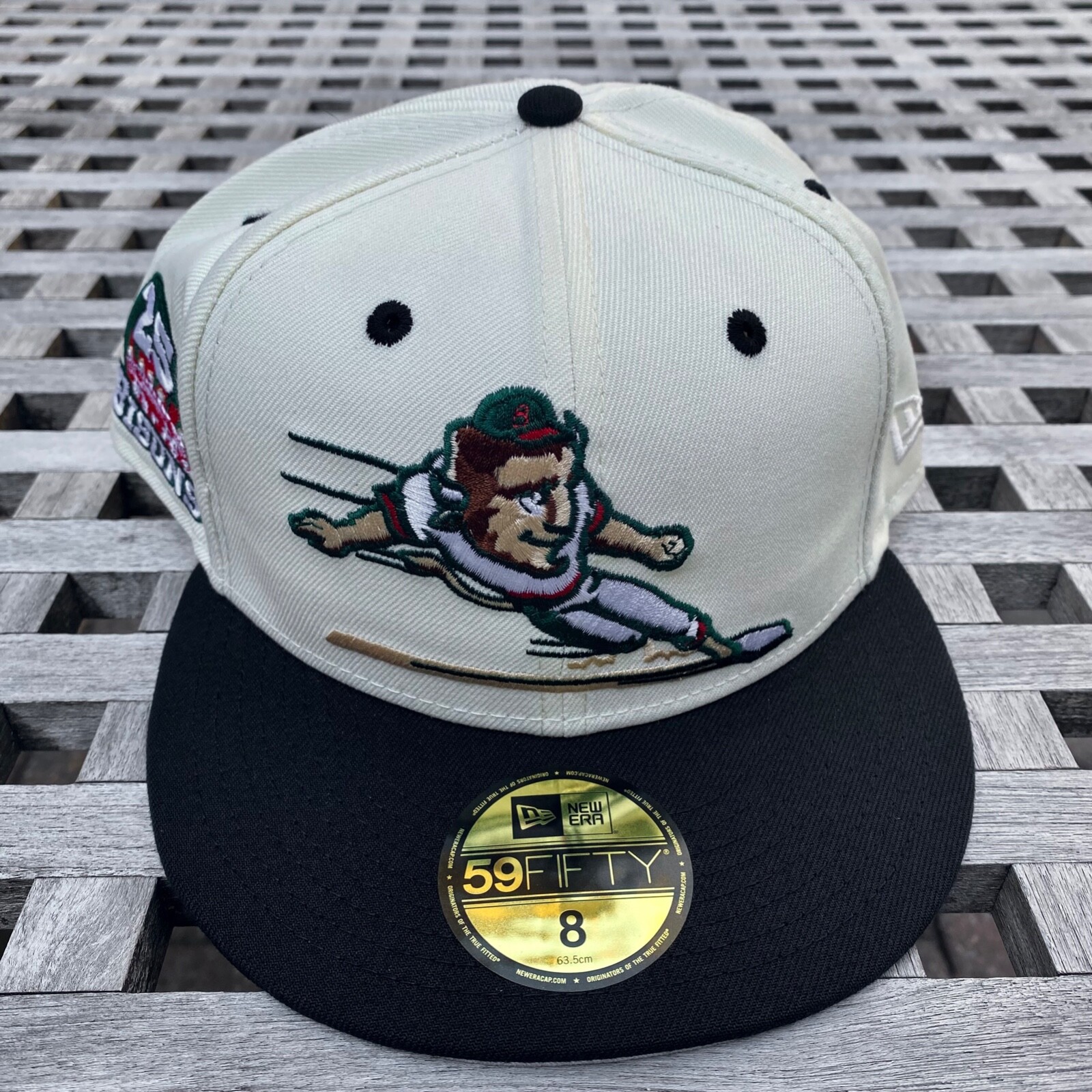 Buffalo Bisons Big Logo 25 Patch New Era 59FIFTY 2 Tone Fitted Hat Club 8
