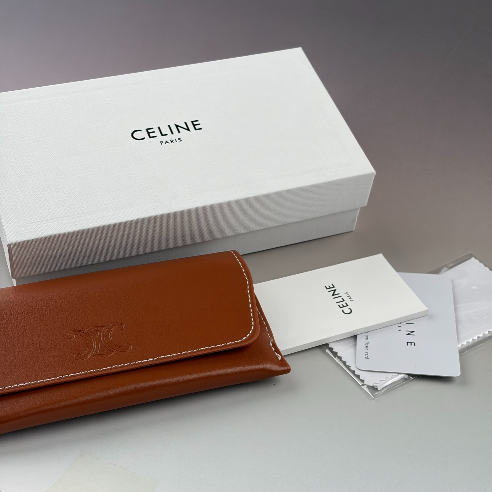New In Box – Celine Women’s Triomphe Cat Eye Sunglasses Black Designer Travel