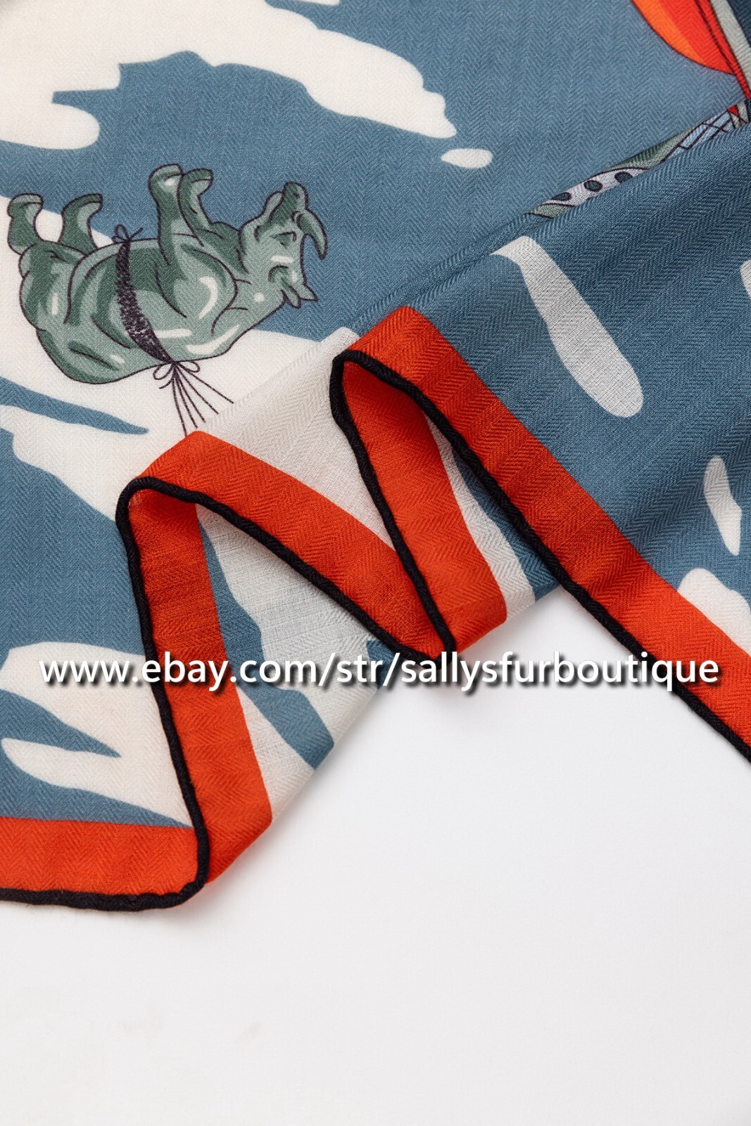 Boutique 70% Cashmere 30% Silk Wrap Scarf Parade Print 2 Face Shawl 53″