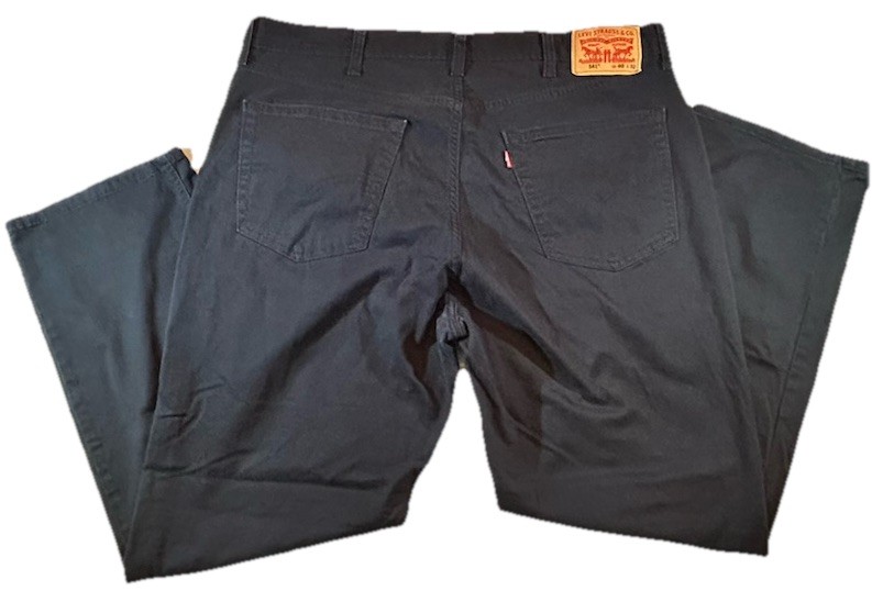 LEVI’S STRAUSS Men’s 40×32 All Seasons Tech Black Straight Classic 5Pocket Jeans