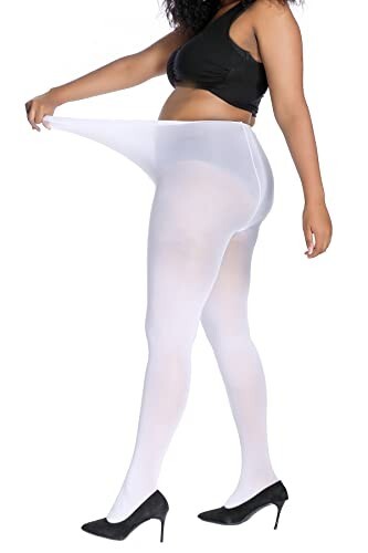 Womens Thigh High Stockings Silicone Lace Top Stay Up Silky Semi-Sheer Pantyhose