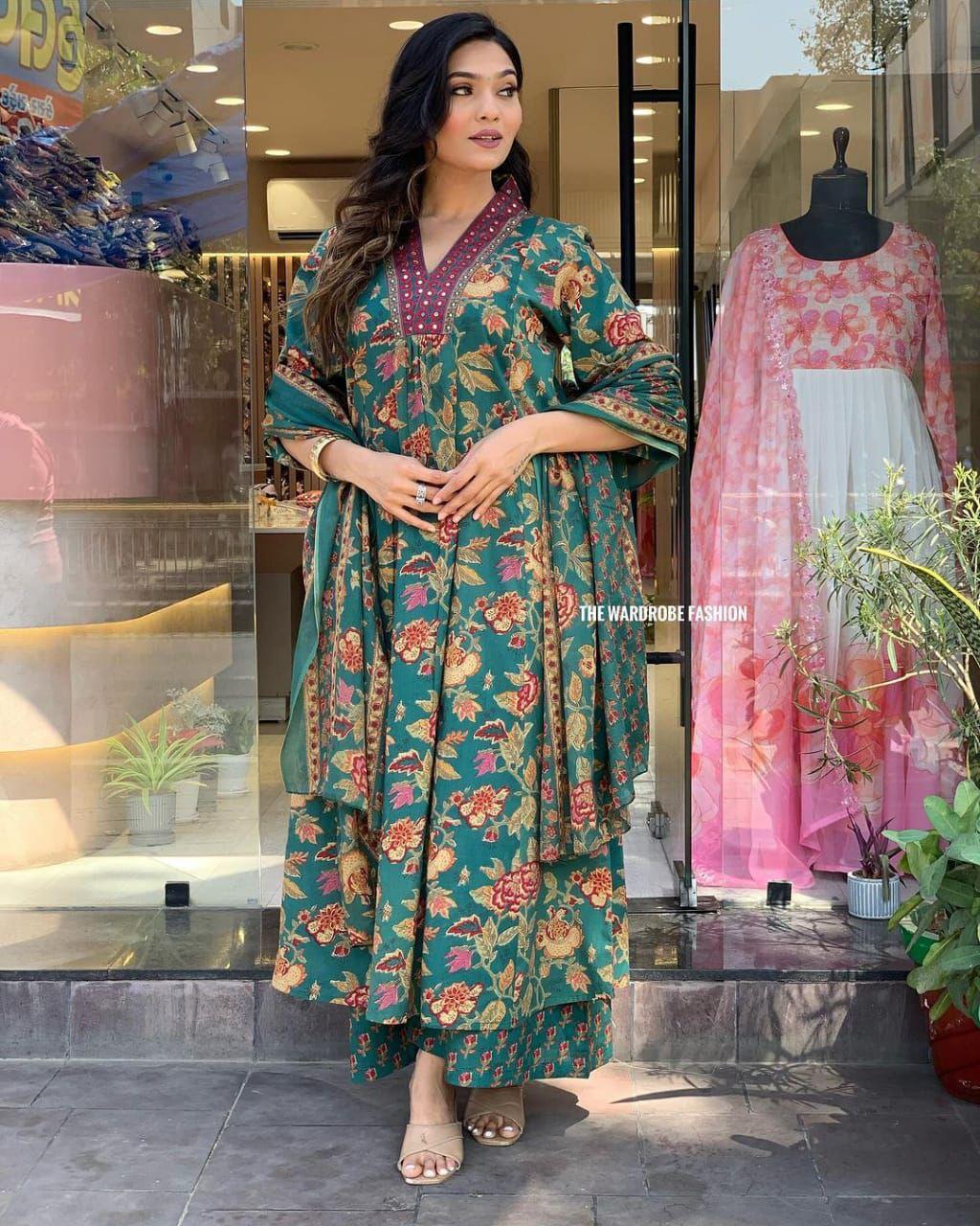 Indian Women Designer Kurta Set Dress Bollywood Beautiful Ethnic Kurti Pant Set