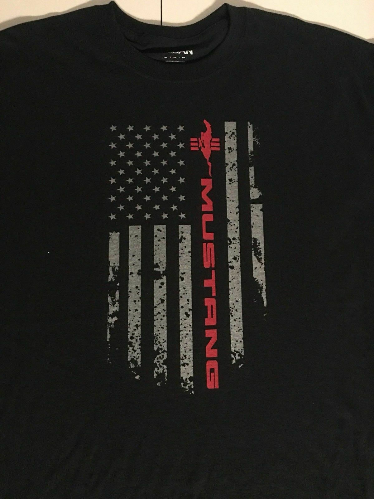 Mustang Flag Shirt for Men 5.0 GT 500 196 550 Muscle Car Gift Enthusiast Graphic