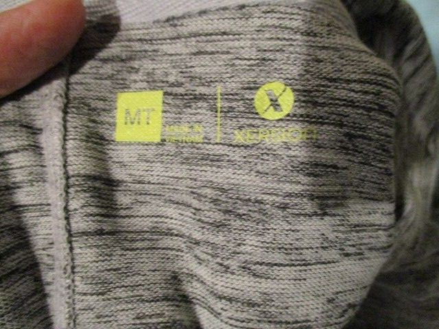 XERSION Pepper Gray Hoodie Cover Up w/Kangaroo Pouch Size MT Polyester/Spandex