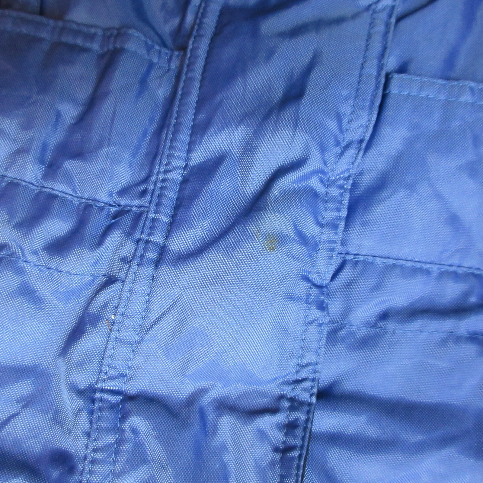 VINTAGE Starter Padded Jacket Mens 2XL Royal Blue Full Zip Insulated Pockets XXL