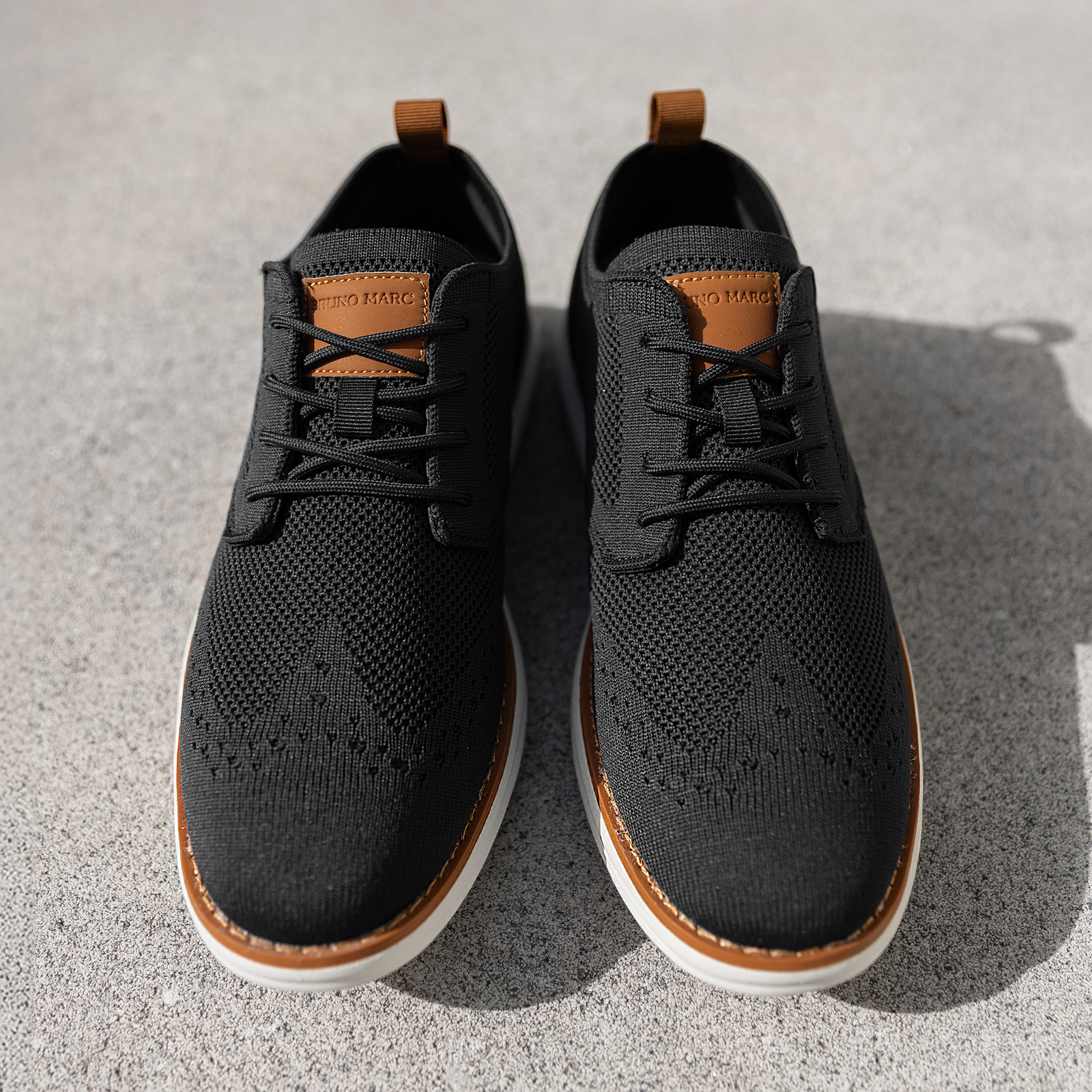 Bruno Marc Men’s Mesh Oxfords Sneakers Dress Lace-Up Lightweight Walking Shoes