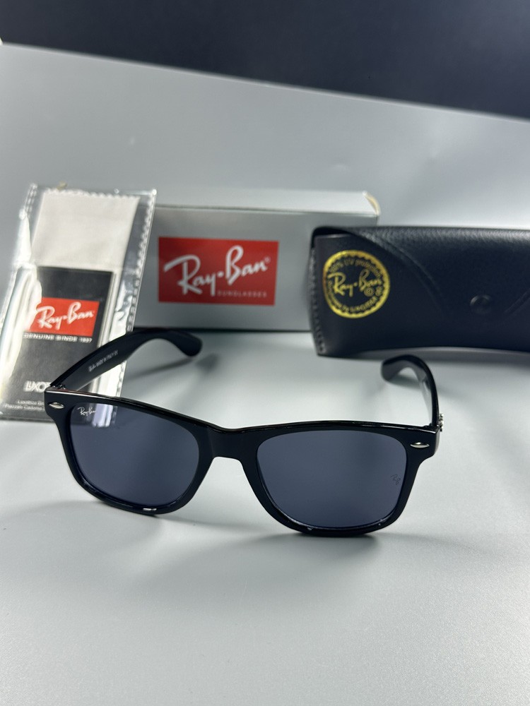 Ray-Ban Classic Retro Polarized Sunglasses Men UV Protection Black Frame Stylish