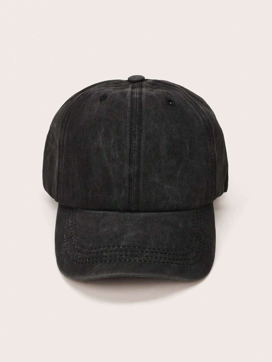 Distressed Baseball Cap Ponytail Unstructured Dad Hat Washed Y2K Anti-UV