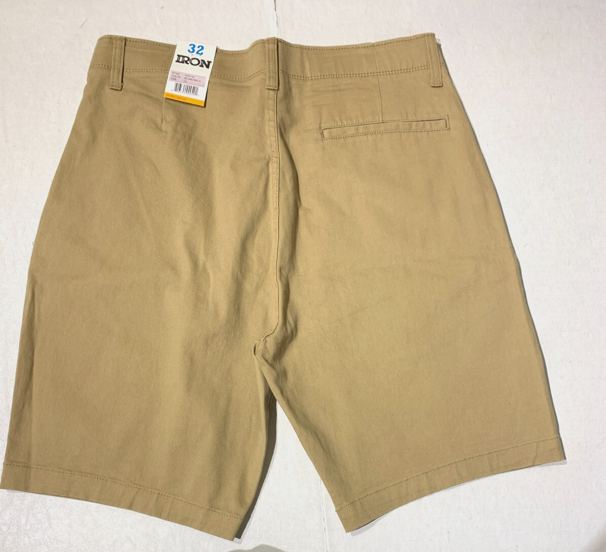 IRON CO. Men’s Stretch Fabric Flex Waist Flat Front Shorts Boardwalk All Size