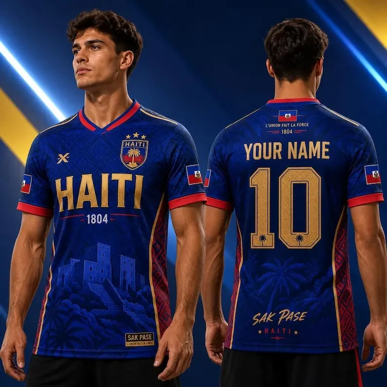 Haiti 1804 Soccer Jersey Custom Name Number Fan Shirt All Size S-5XL