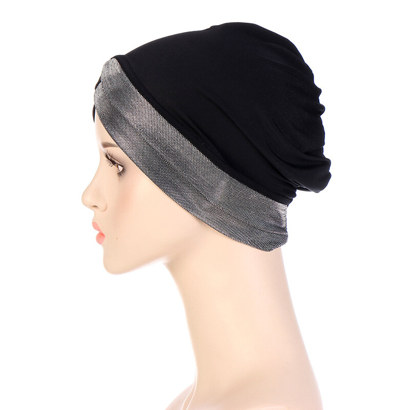 Stretch Muslim Headscarf, Chemo Cap for Hair Loss Women Wrap Turban