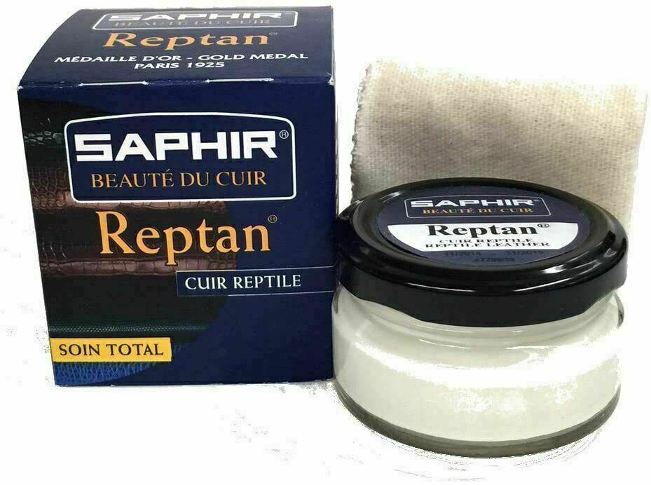 Saphir Reptan 50ml Jar – For Exotic Leathers w/ Cleaning Cloth
