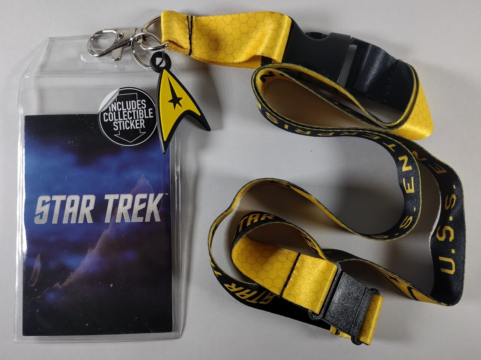 NEW – Star Trek 2 Colors U.S.S. Enterprise Lanyard with Charm & ID