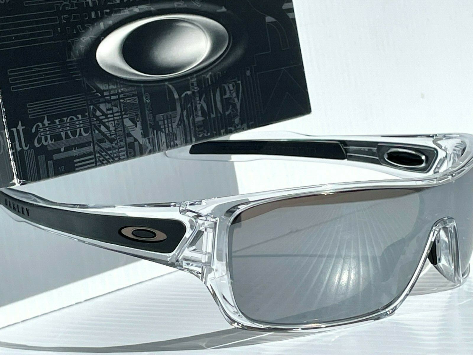 NEW* Oakley TURBINE ROTOR Clear POLARIZED Galaxy CHROME Sunglass 9307