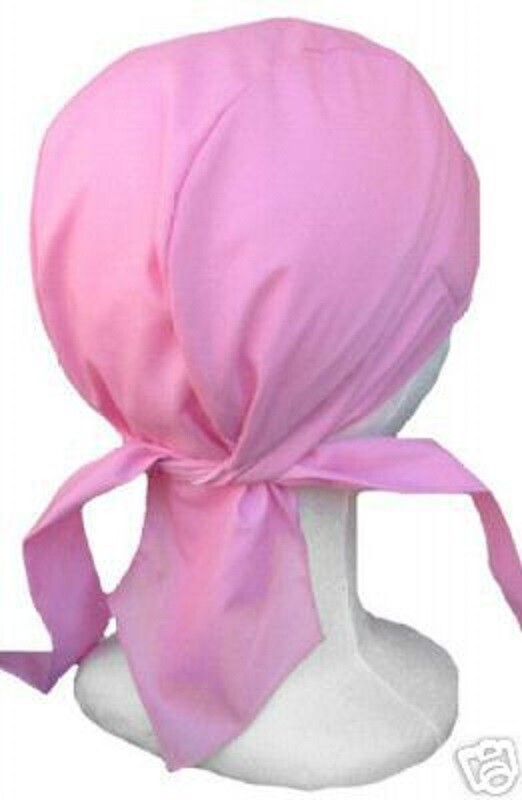 Solid Color DOO RAG Do Du FITTED BANDANA w/Ties HaVaDanna Danna Skull Head Cap