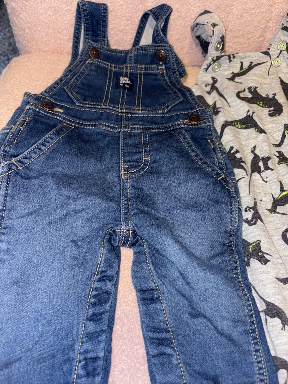 Boys 3M, 3-6M, 6-9M, and 9M Lot 13pc See Description OverallsBodysuitsPants
