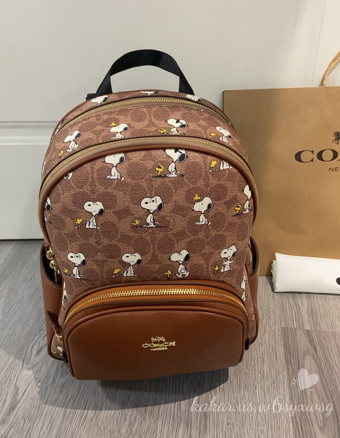 Coach X Peanuts Snoopy Court Backpack Signature Canvas CBM25 Limited Edition New