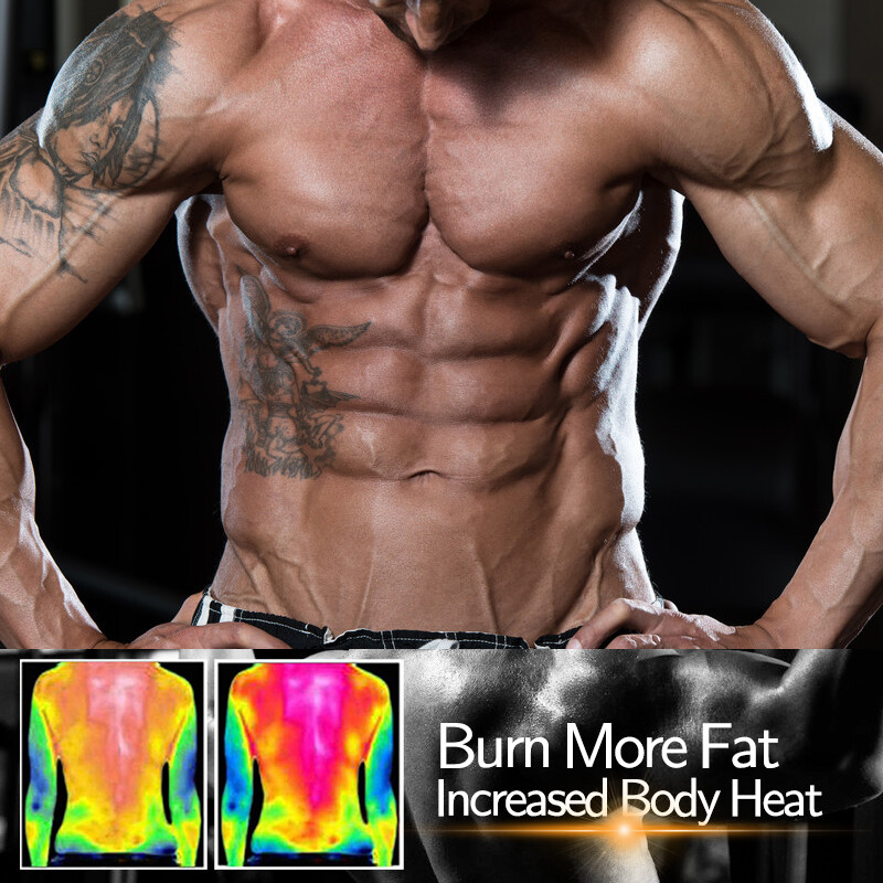 Gynecomastia Compress Tank Top Men Slim Body Shaper Vest Athletic Shirt Sauna NW