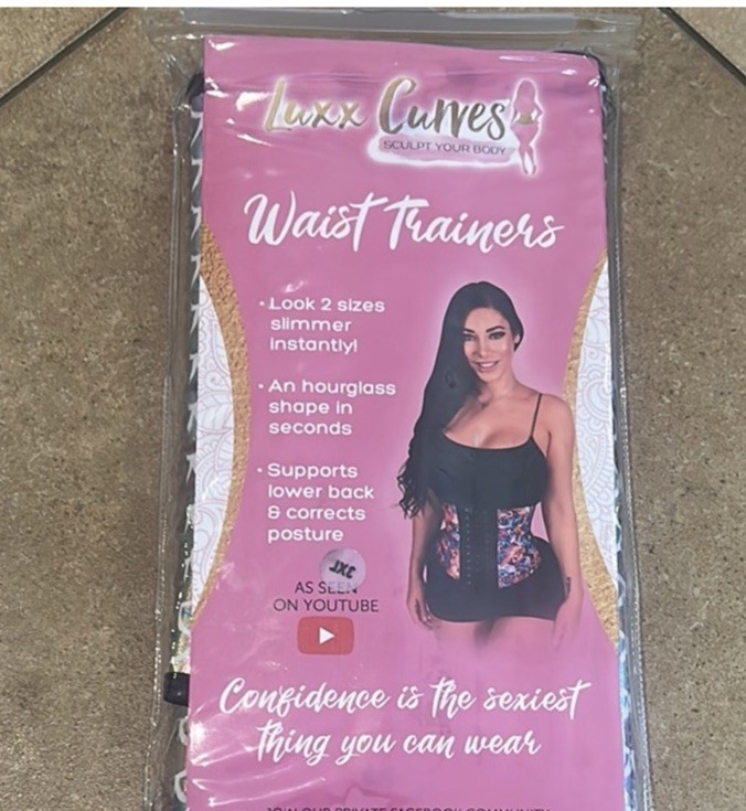 New In Package Luxx Curves Waist Trainer Size 3XS, Medium Torso, Mermaid Pattern