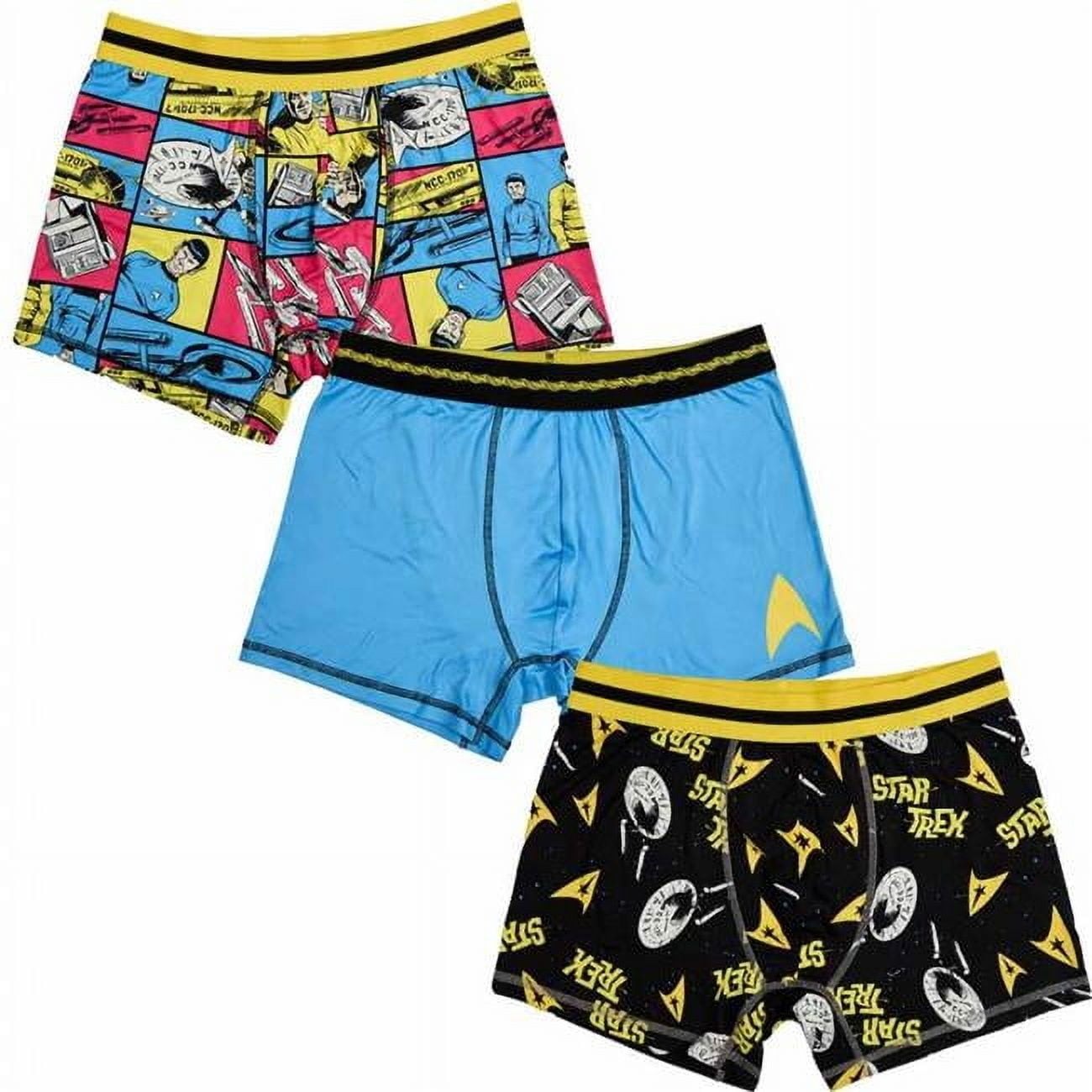 NEW Star Trek the Original Series Adult Boxer Brief – XXL – Pack of 3 TOS