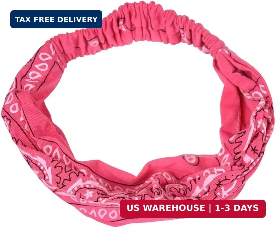 Motique Accessories Wide and Stretchy Bandana Headwrap