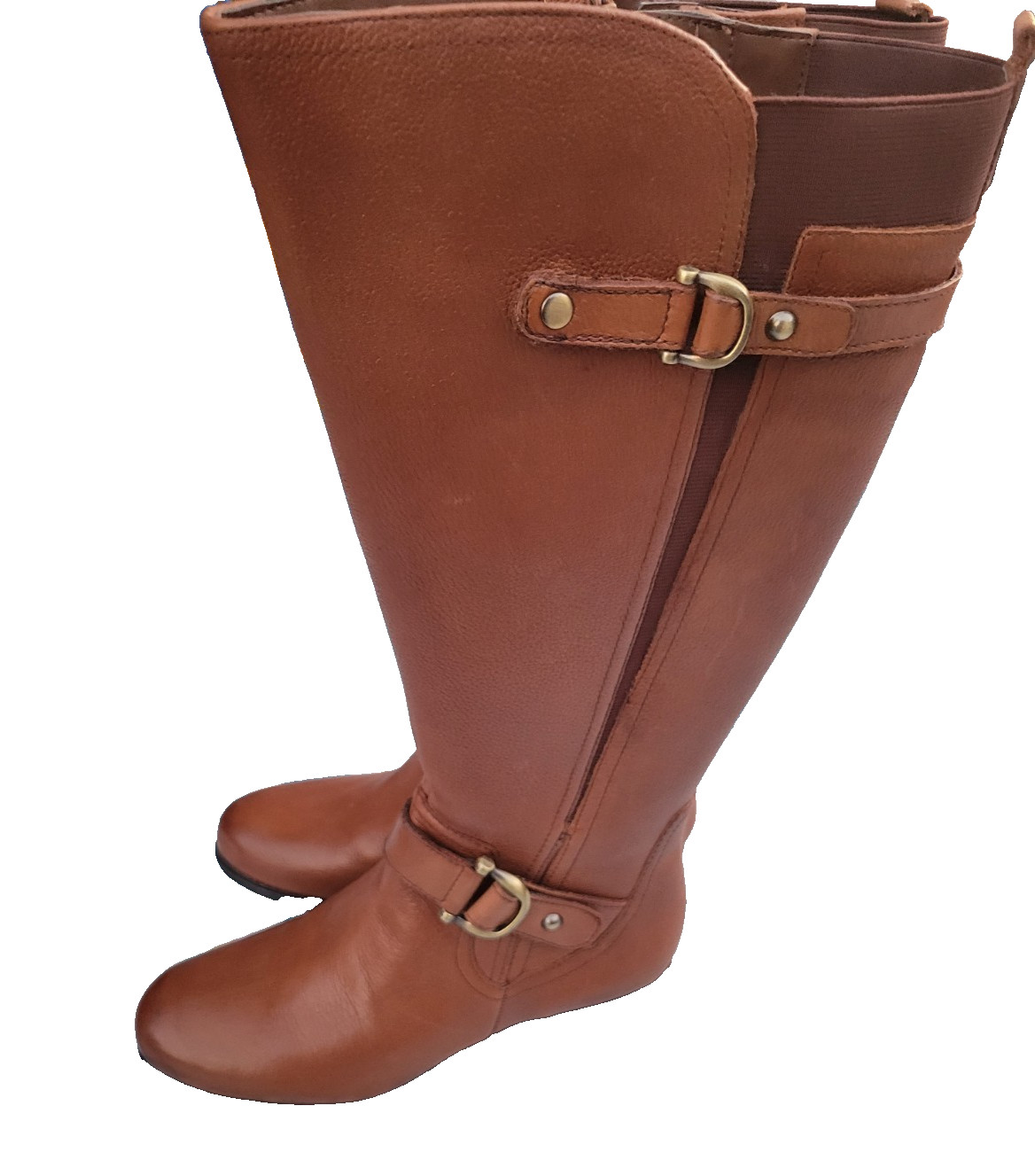 Naturalizer N5 comfort extra wide calf- brown boots