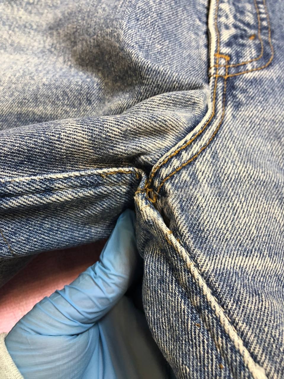 Levis 615 Jeans Mens Blue Denim Straight 40X34
