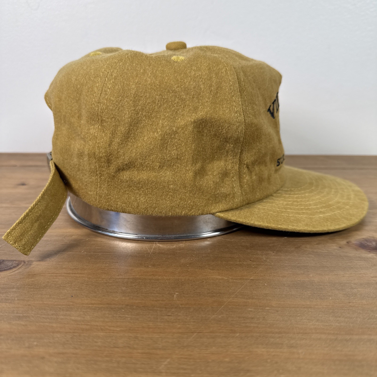 Village Surf Shoppe Gold Weld Mfg Cotton Hat Skull & Wave Logo Since 1969