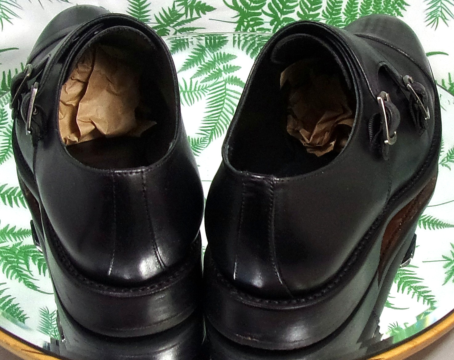 THURSDAY BOOT CO SAINT BLACK LEATHER DOUBLE MONK STRAP DRESS SHOES MENS SZ 8.5