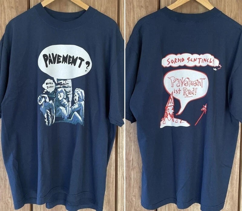90s Pavement band 2 sided navy Short Sleeve Unisex T shirt vtg S-5XL