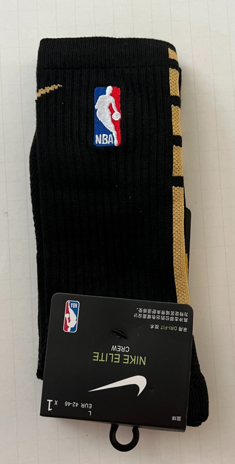 Nike NBA ELITE Crew Basketball Socks DRI-FIT Size Large. **Many Colors**