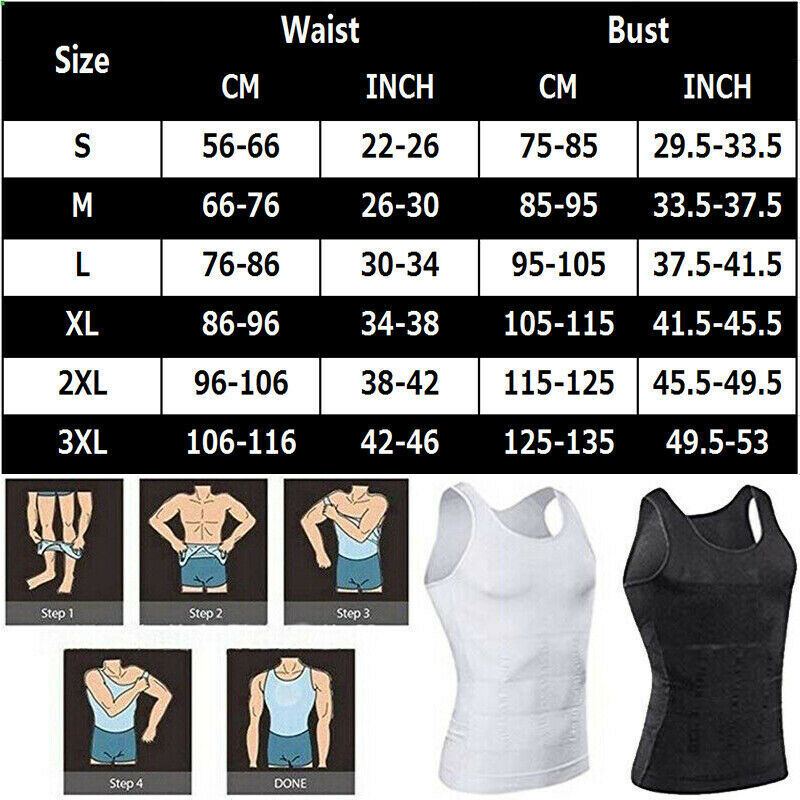FAJAS PARA HOMBRES FAJA REDUCTORA DE HOMBRE MEN BODY SHAPER ABDOMEN CONTROL TANK